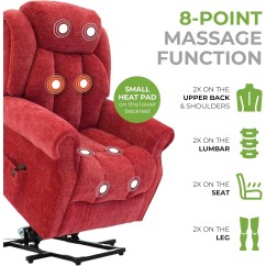 Dovedale Motor Rise Recline Chair With Massage And Heat