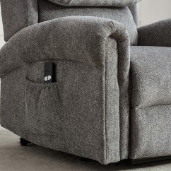 Medina Dual Motor Rise Recline Chair - Grey