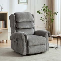 Medina Dual Motor Rise Recline Chair - Grey