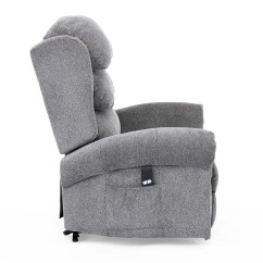 Medina Dual Motor Rise Recline Chair - Grey