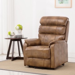 Barlow Dual Motor Leather Rise Recline Chair