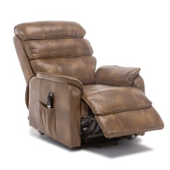 Barlow Dual Motor Leather Rise Recline Chair