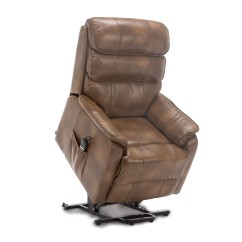 Barlow Dual Motor Leather Rise Recline Chair