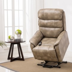 Barlow Dual Motor Leather Rise Recline Chair