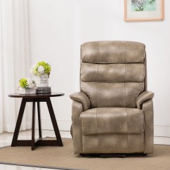 Barlow Dual Motor Leather Rise Recline Chair