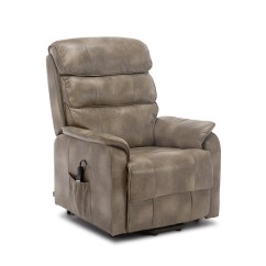 Barlow Dual Motor Leather Rise Recline Chair