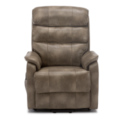 Barlow Dual Motor Leather Rise Recline Chair