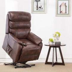 Barlow Dual Motor Leather Rise Recline Chair