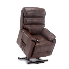 Barlow Dual Motor Leather Rise Recline Chair