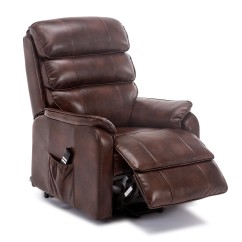 Barlow Dual Motor Leather Rise Recline Chair