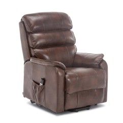 Barlow Dual Motor Leather Rise Recline Chair