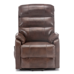 Barlow Dual Motor Leather Rise Recline Chair