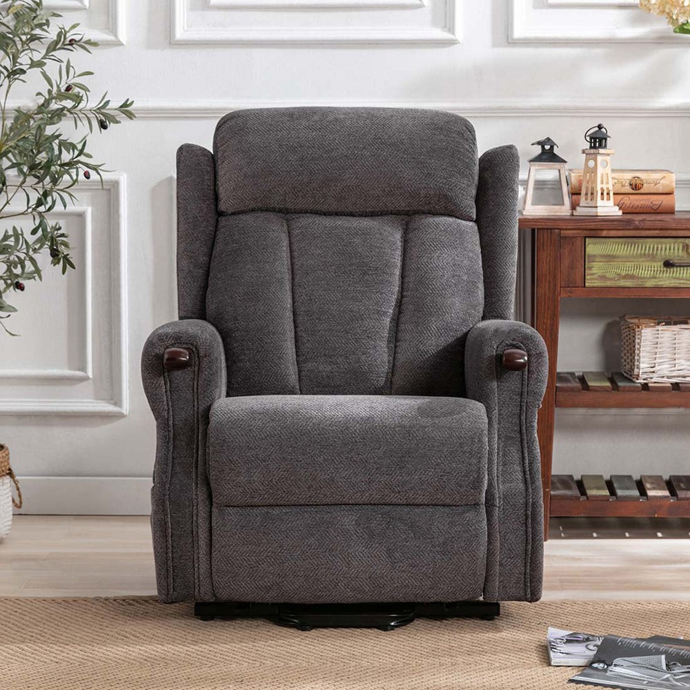 Thornbury Dual Motor Rise Recline Chair With Wooden Knuckles