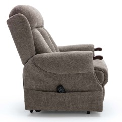 Thornbury Dual Motor Rise Recline Chair With Wooden Knuckles