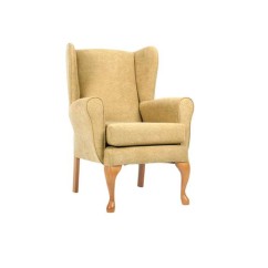 Queen Anne Large Wing Fireside Chair