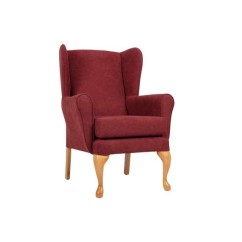 Queen Anne Large Wing Fireside Chair