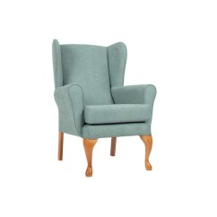 Queen Anne Large Wing Fireside Chair