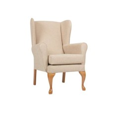 Queen Anne Large Wing Fireside Chair