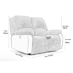 Berkeley Manual Reclining Sofa (2 Seater)