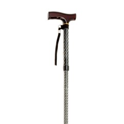 Folding Cane with Strap (Multiple Colours)