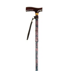 Folding Cane with Strap (Multiple Colours)