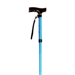 Folding Cane with Strap (Multiple Colours)