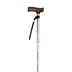 Folding Cane with Strap (Multiple Colours)