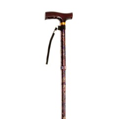 Folding Cane with Strap (Multiple Colours)