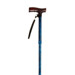 Folding Cane with Strap (Multiple Colours)